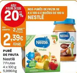 Intermarché Puré de fruta Nestlé promoção