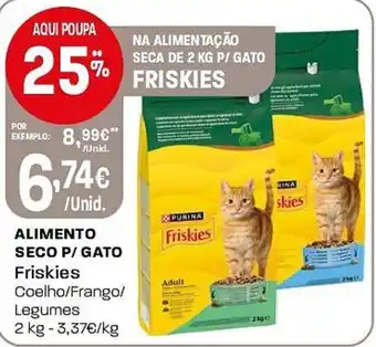 Intermarché Alimento seco p/ gato Friskies promoção