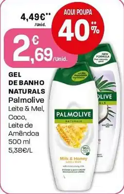 Intermarché Gel de banho naturals Palmolive promoção