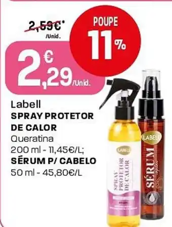 Intermarché Labell spray protetor de calor promoção