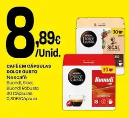Intermarché Café em cápsulas dolce gusto nescafé promoção