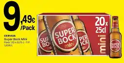 Intermarché Cerveja Super Bock Mini promoção