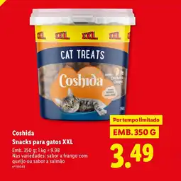 Lidl Coshida Snacks para gatos XXL promoção