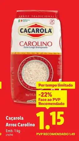 Lidl Caçarola Arroz Carolino promoção