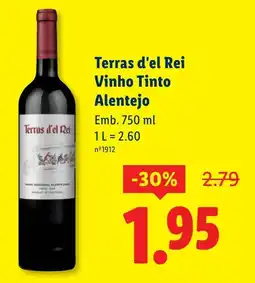 Lidl Terras d'el Rei Vinho Tinto Alentejo promoção
