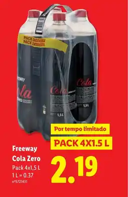 Lidl Freeway Cola Zero promoção