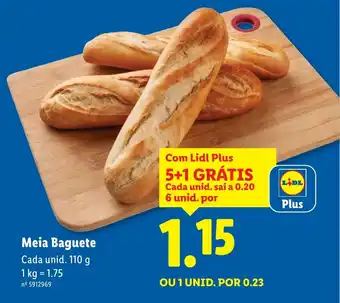 Lidl Meia Baguete promoção