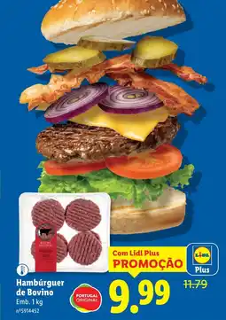 Lidl Hambúrguer de Bovino promoção