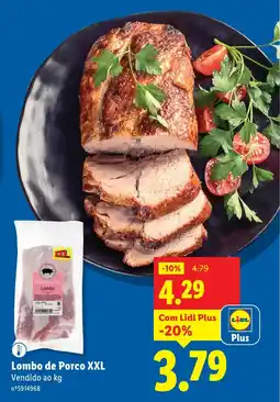 Lidl Lombo de Porco XXL promoção