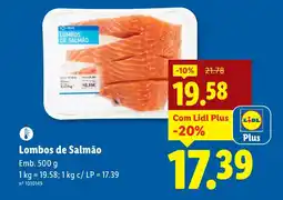 Lidl Lombos de Salmão promoção