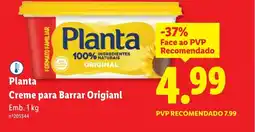 Lidl Planta Creme para Barrar Origianl promoção