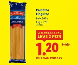 Lidl Combino Linguine promoção