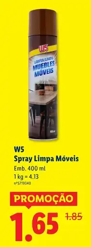 Lidl W5 Spray Limpa Móveis promoção