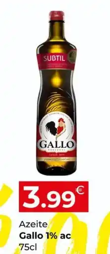 Miranda Supermercados Azeite Gallo 1% ac promoção