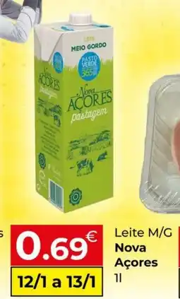 Miranda Supermercados Leite M/G Nova Açores promoção