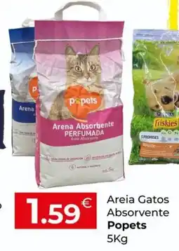 Miranda Supermercados Areia Gatos Absorvente Popets promoção