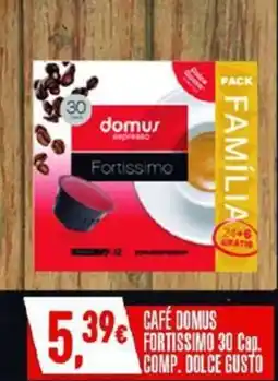 Miranda Supermercados Café domus fortissimo 30 cap. comp. dolce gusto promoção