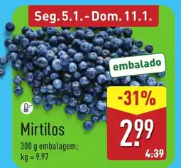 ALDI Mirtilos promoção