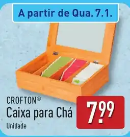 ALDI CROFTON Caixa para Chá promoção