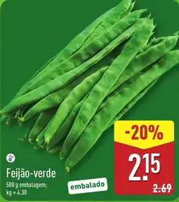 ALDI Feijão-verde promoção