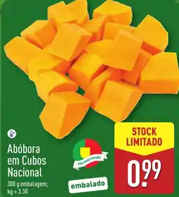 ALDI Abóbora em Cubos Nacional promoção