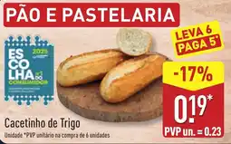 ALDI Cacetinho de Trigo promoção
