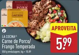 ALDI LA COCINA Carne de Porco/ Frango Temperada promoção