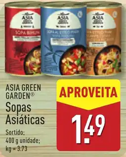 ALDI ASIA GREEN GARDEN Sopas Asiáticas promoção