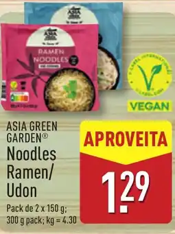 ALDI ASIA GREEN GARDEN Noodles Ramen/ Udon promoção