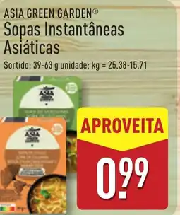ALDI ASIA GREEN GARDEN Sopas Instantâneas Asiáticas promoção