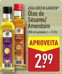 ALDI ASIA GREEN GARDEN Óleo de Sésamo/ Amendoim promoção