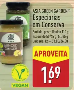 ALDI ASIA GREEN GARDEN Especiarias em Conserva promoção