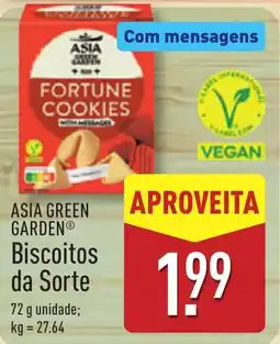 ALDI ASIA GREEN GARDEN Biscoitos da Sorte promoção