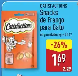 ALDI CATISFACTIONS Snacks de Frango para Gato promoção