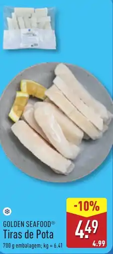 ALDI GOLDEN SEAFOOD Tiras de Pota promoção