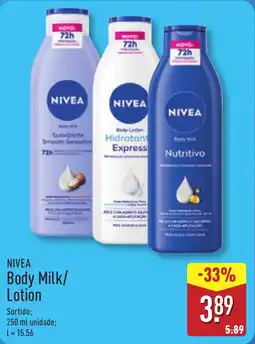 ALDI NIVEA Body Milk/ Lotion promoção