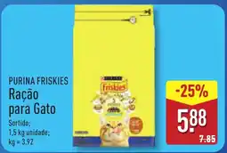 ALDI PURINA FRISKIES Ração para Gato promoção
