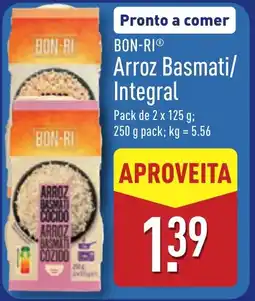 ALDI BON-RI Arroz Basmati/ Integral promoção