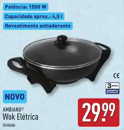 ALDI AMBIANO Wok Elétrica promoção