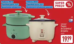 ALDI AMBIANO Panela de Cerâmica/ Arrozeira promoção