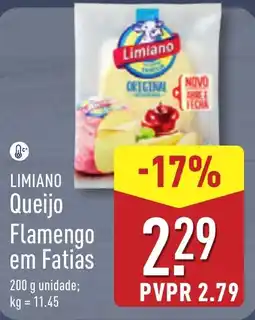 ALDI LIMIANO Queijo Flamengo em Fatias promoção