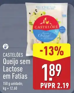 ALDI CASTELÕES Queijo sem Lactose em Fatias promoção