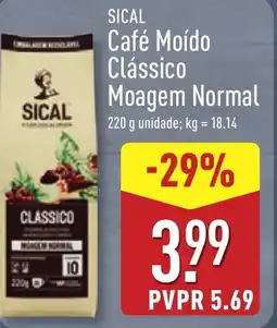 ALDI Sical Cafe Moido Classico Moagem Normal promoção