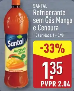 ALDI SANTAL Refrigerante sem Gás Manga e Cenoura promoção