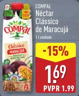 ALDI COMPAL Néctar Clássico de Maracujá promoção
