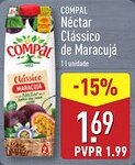 ALDI COMPAL Néctar Clássico de Maracujá promoção