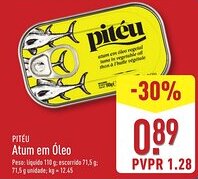 ALDI PITÉU Atum em Óleo promoção