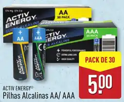 ALDI ACTIV ENERGY Pilhas Alcalinas AA/AAA promoção