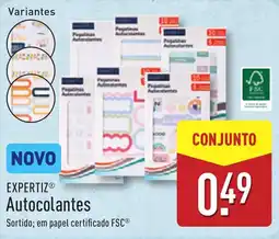 ALDI EXPERTIZ Autocolantes promoção