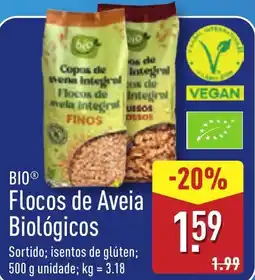 ALDI BIO Flocos de Aveia Biológicos promoção